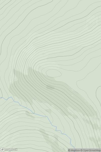 Thumbnail image for Sron na Gaoithe [Braemar to Montrose] showing contour plot for surrounding peak